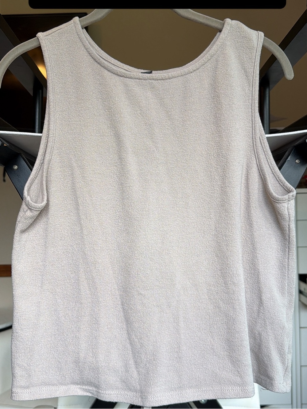Francesca tie back tan tank top